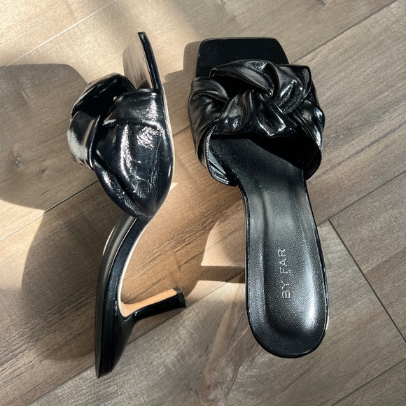 ByFar black leather sandals - Picture 3 of 7